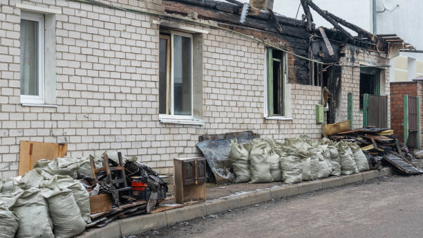 Professional Soot Cleanup technician working in Naples, TX